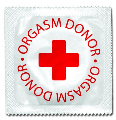 Best condom packaging: Orgasm Donor