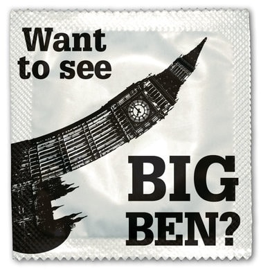 Best condom packaging: Want to see Big Ben