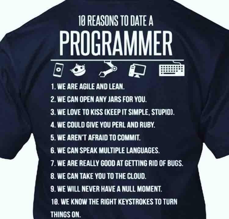 10 Reasons to date a Programmer