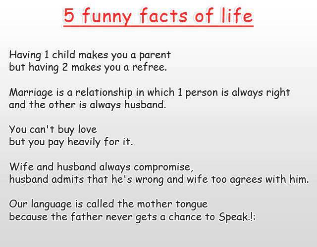 5 funny facts of life