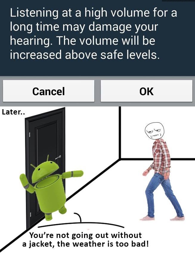 Android is turning into your mother...
