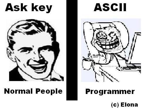 Ask Key to normal people and programmer