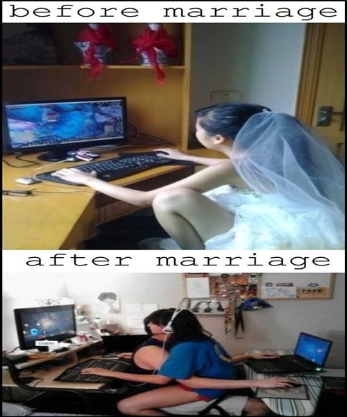 Before marriage vs after marriage