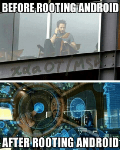 Before Rooting Android vs After Rooting Android