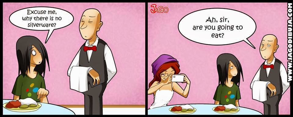 Boys VS Girls In Restaurant