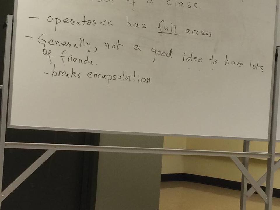 C++ Object oriented class, or tips about life