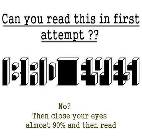 Can you read this in first attempt ?