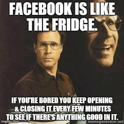 facebook is link the fridge,