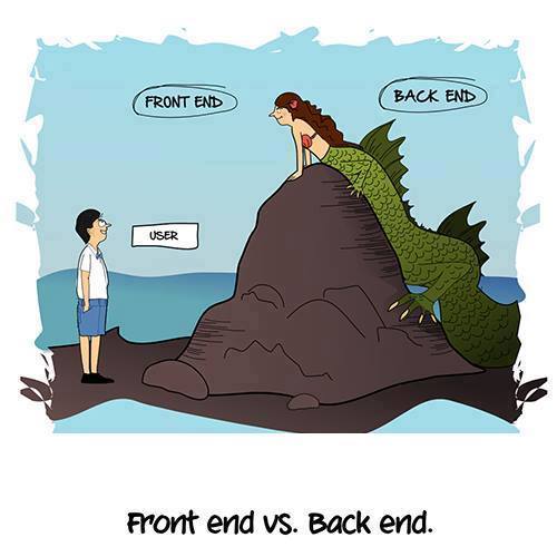 Front end vs back end