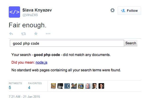Good PHP code