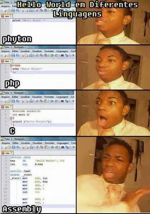 Hello World em diferentes Linguagens