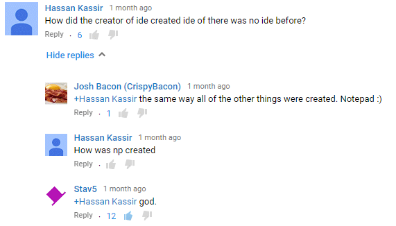 How did the creator of ide created ide of there was no ide before?