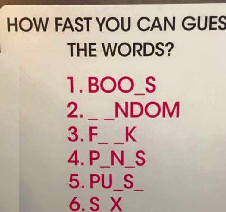 How Fast you can guess the words?