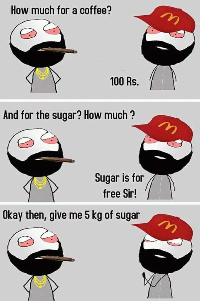 How much for a coffee?