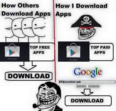 How others Download Apps Vs How I Download Apps