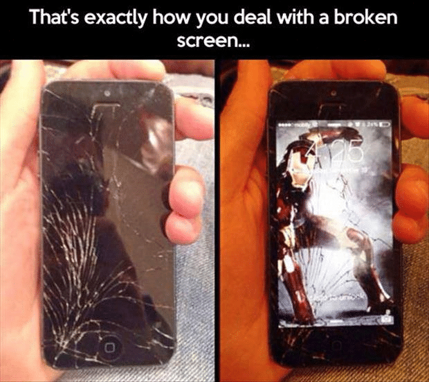 How to deal with broken phone screen