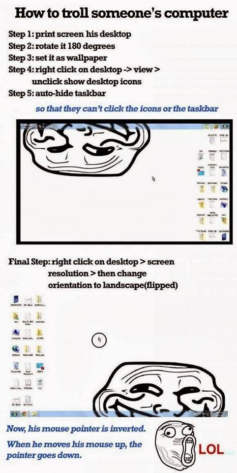 How to Troll someone's computer