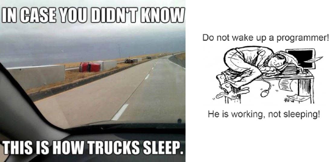 How Trucks Sleep and How Programmer Sleep