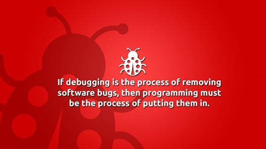 If debugging is the process of removing software bugs