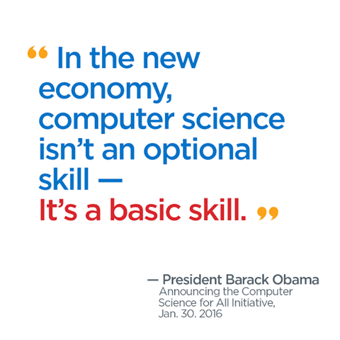 in the new economy computer science in not an optional skill