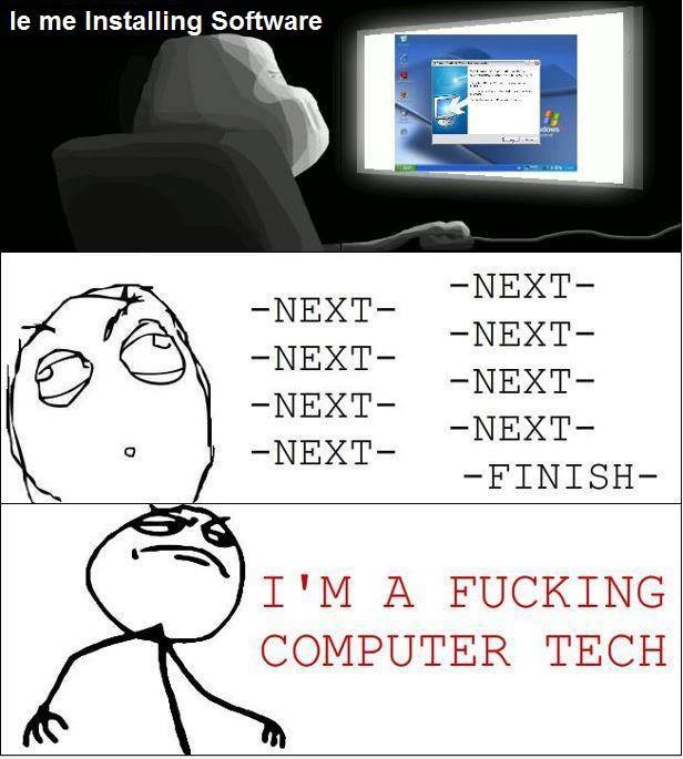 le me installing software