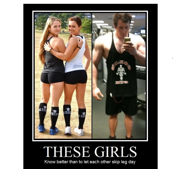 looks like somebody skipped leg day