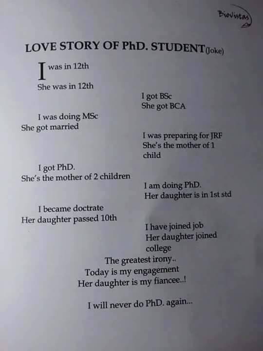 Love Story of PhD. Student