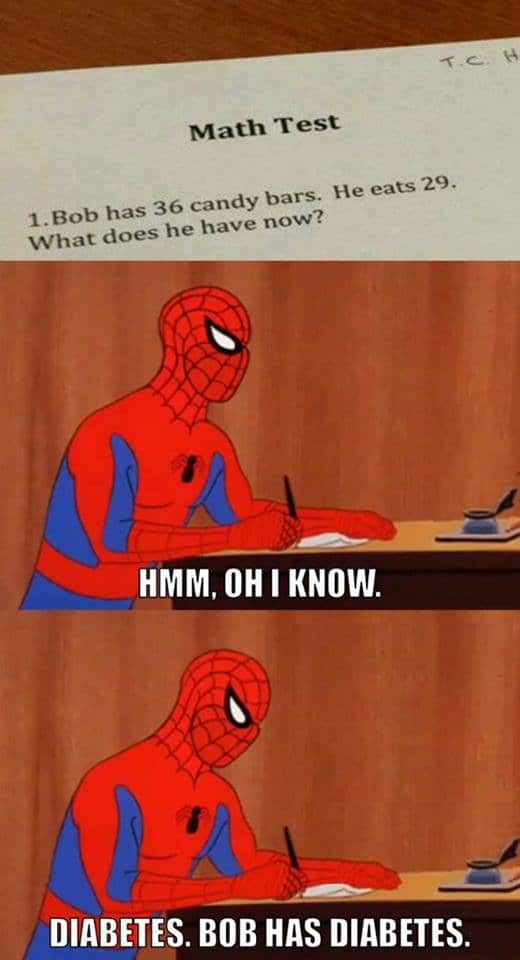 Math Test Spider-Man is smart