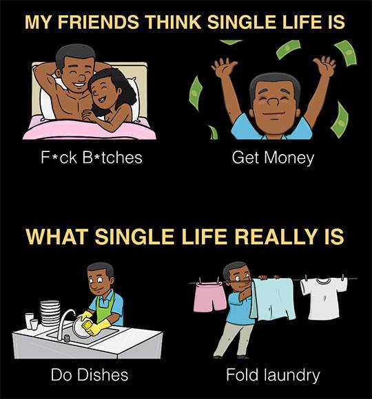 My Friends think single life is