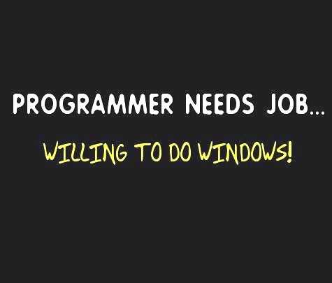 Programmer needs job