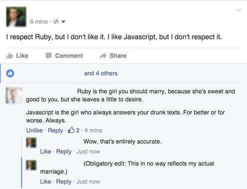 Ruby Vs Javascript
