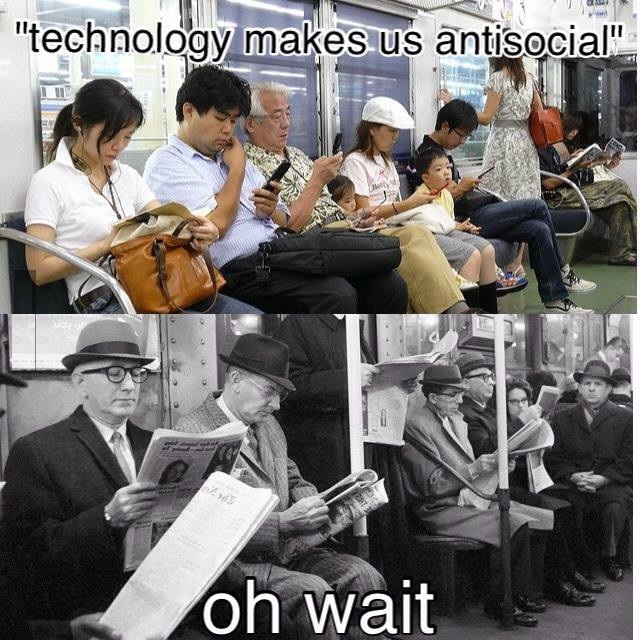 Technology Makes us antisocial