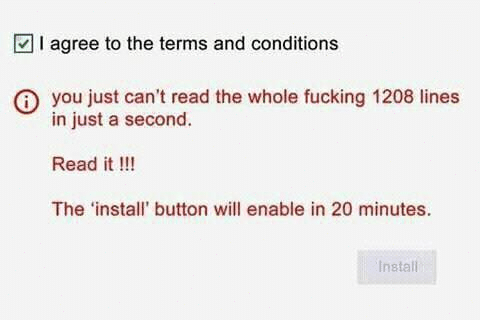 Read The Terms and Conditions!!!