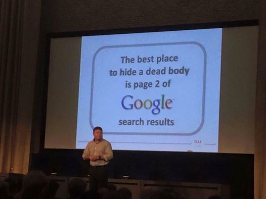 The best place to hide a dead body is page 2