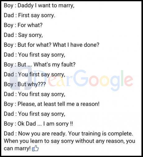 The first test of marriage