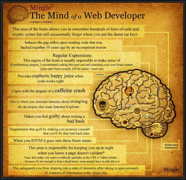 the mind of a web developer
