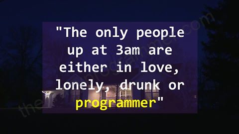 The only people up at 3am are either in love