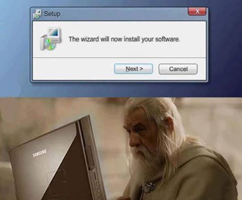 the wizard will now install your software