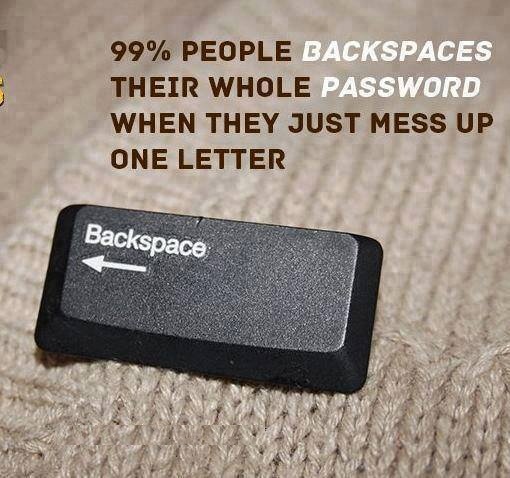 Their whole password when they just mess up