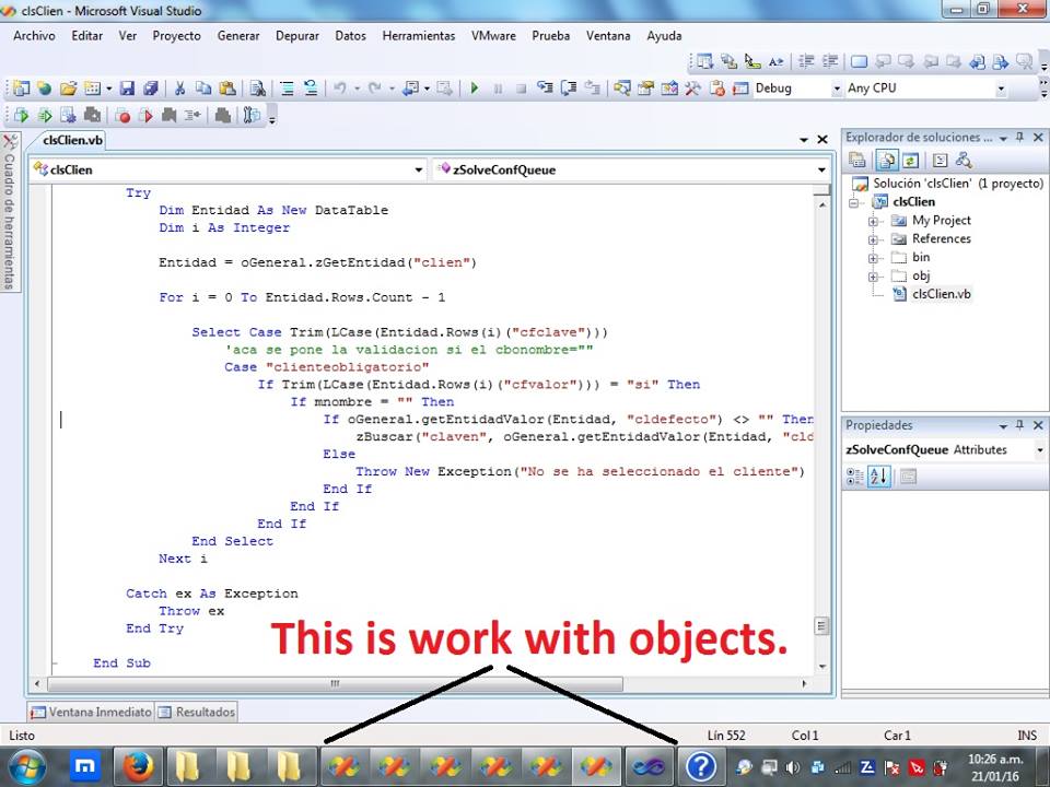 this is work with objects