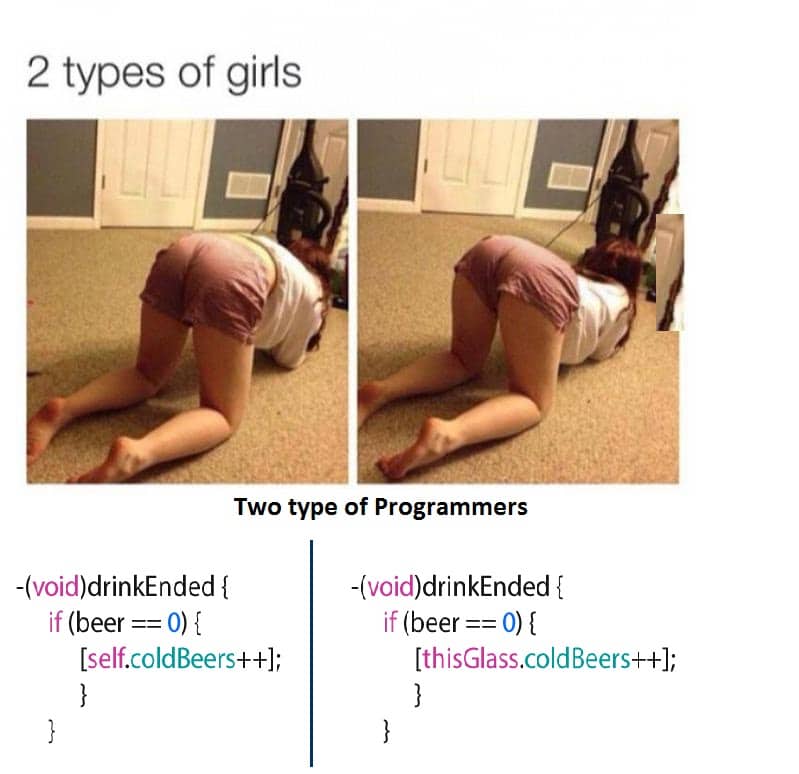 Two type of Programmers vs Two type of Girls