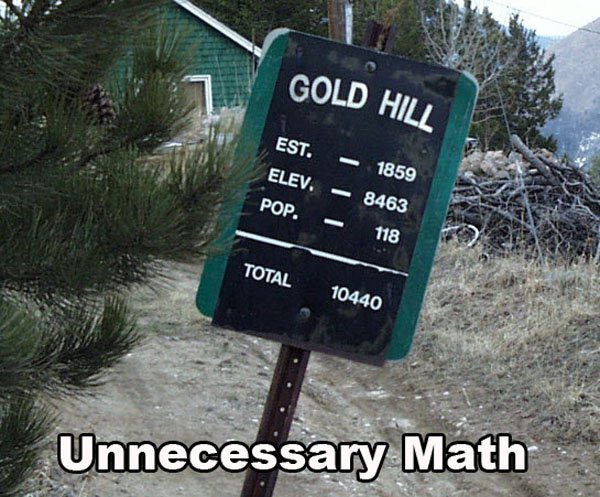 Unnecessary Math