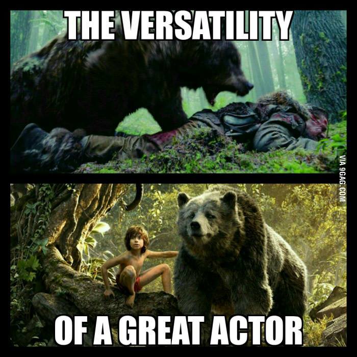 Versatility of a great actor