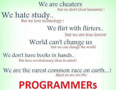 we are programmers