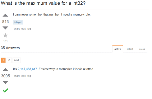 what is the maximum value for a int32?