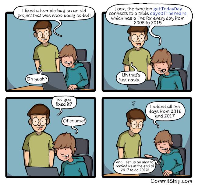 When junior dev "fixes" legacy code
