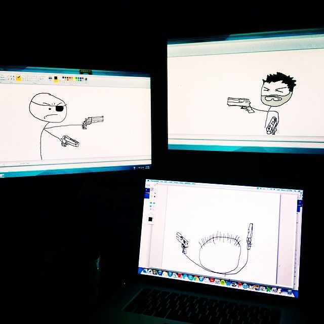 when use MS Paint and make