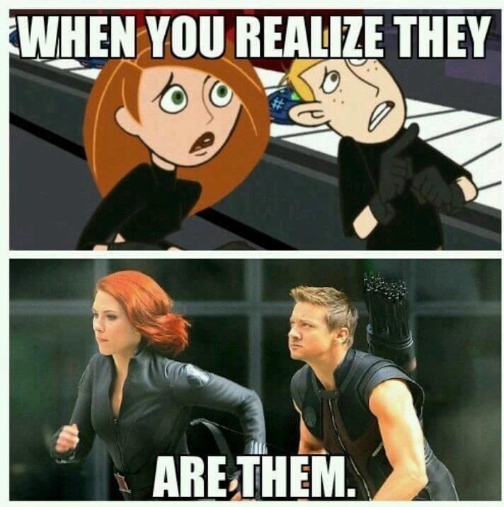 When you Realize They are them