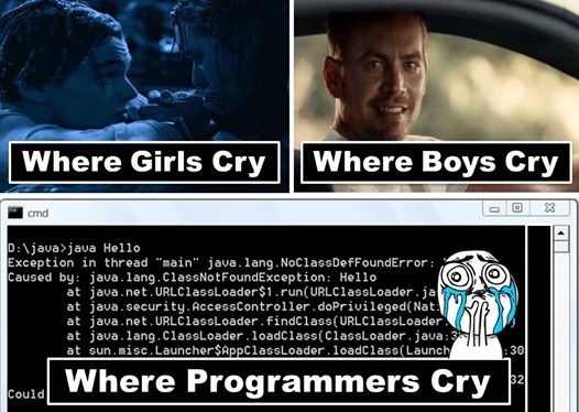 Where Girls cry vs Programmers Cry