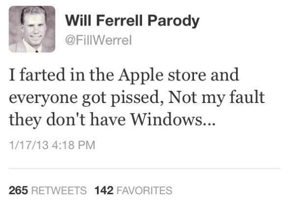 Will Ferrell parody